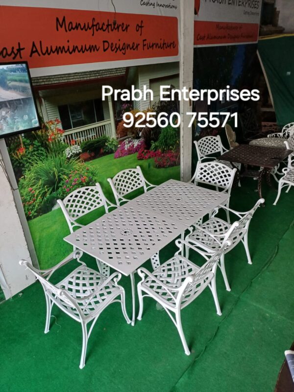Cross design table set [6 Seater]