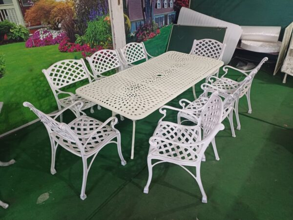 Cross design dinning table set [8 Seater] - Image 2