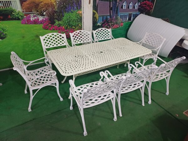 Cross design dinning table set [8 Seater] - Image 3